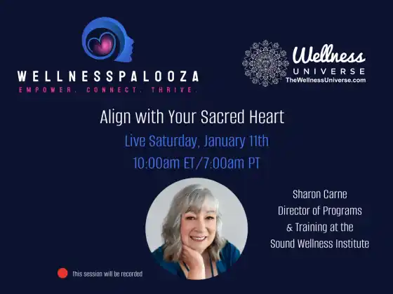 Wellnesspalooza 2025 Allineatevi con il vostro Sacro Cuore con Sharon Carne
